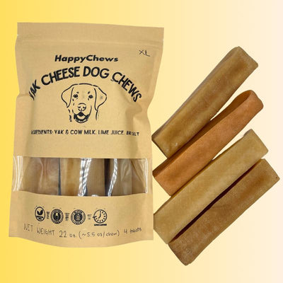 Happychews Extra Large Yak Cheese Dog Chews Dogs under 70Lbs