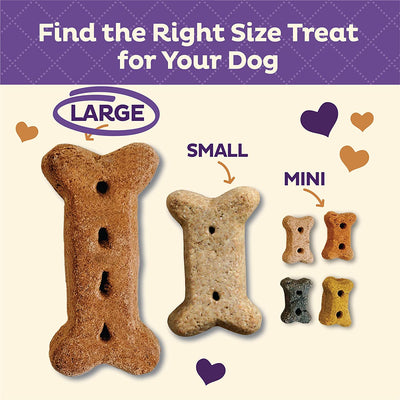Medium to Large Dog Treats Wellness P-Nuttier ,Natural, Training Treats, Peanut Butter Flavor, Large Size, (6 Pound Box)