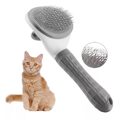 Pet Hair Remover Brush – Self-Cleaning Deshedding Grooming Comb for Dogs & Cats