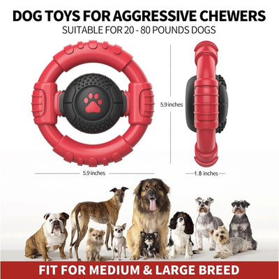 Extreme Tough Dog Chew Toys for Aggressive Chewers,Squeaky Toys 