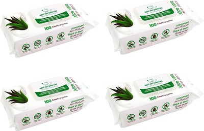 Best Pet Supplies Pet Wipes for Dogs - Dog Wipes Cleaning Deodorizing, for Coats, Ears, Paws - Moisturizing, Coconut, 100 Count