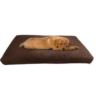 Large Chocolate Waterproof Pet Bed