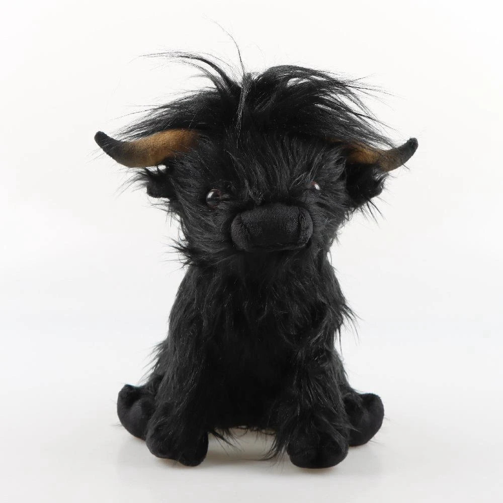 25Cm Simulated Scottish Highland Cow Plush Toy 