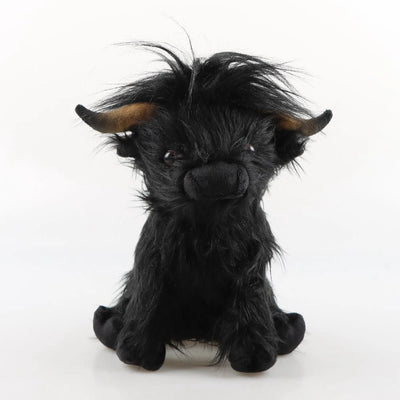 25Cm Simulated Scottish Highland Cow Plush Toy 