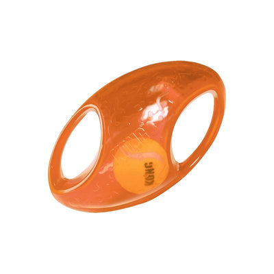 Durable Kong Jumbler Football - Interactive Dog Toy for Active Play