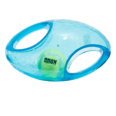 Durable Kong Jumbler Football - Interactive Dog Toy for Active Play
