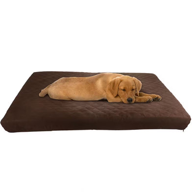 Large Chocolate Waterproof Pet Bed