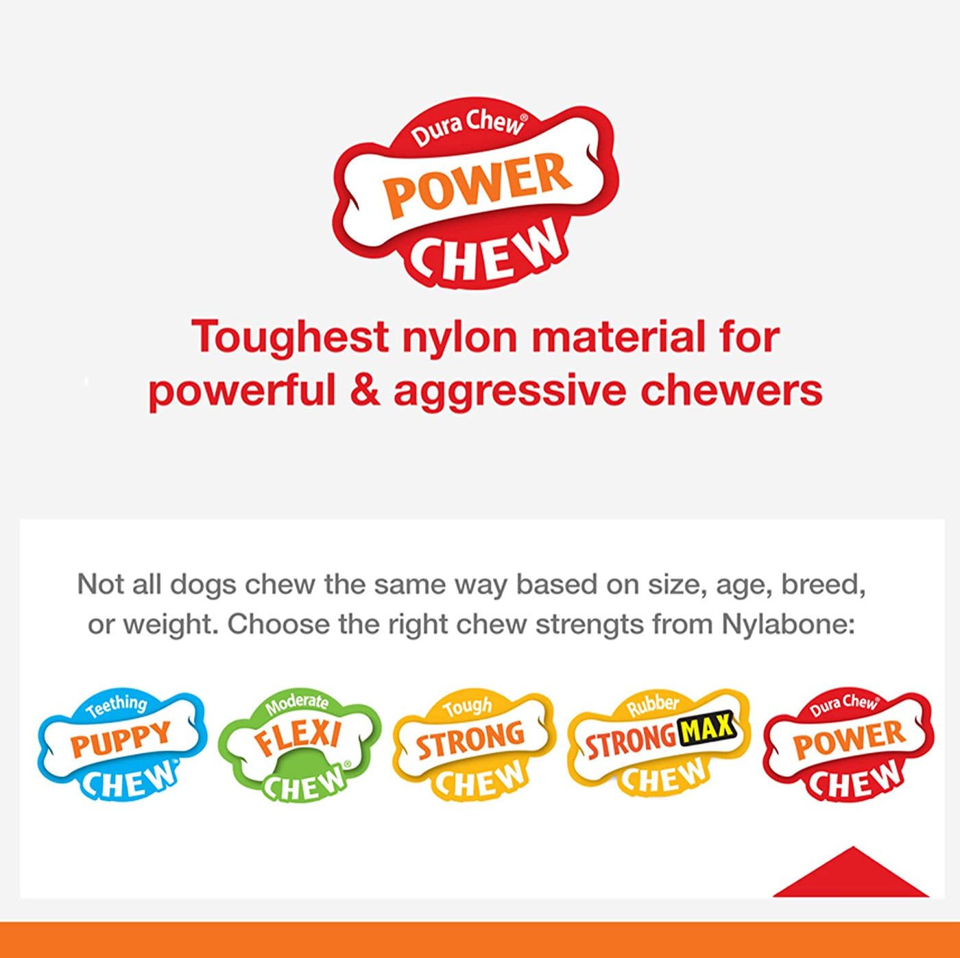 Power Chew Toy for Dogs, Dog Toys for Aggressive Chewers, Bacon Flavor, X-Large