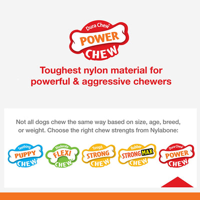 Power Chew Toy for Dogs, Dog Toys for Aggressive Chewers, Bacon Flavor, X-Large