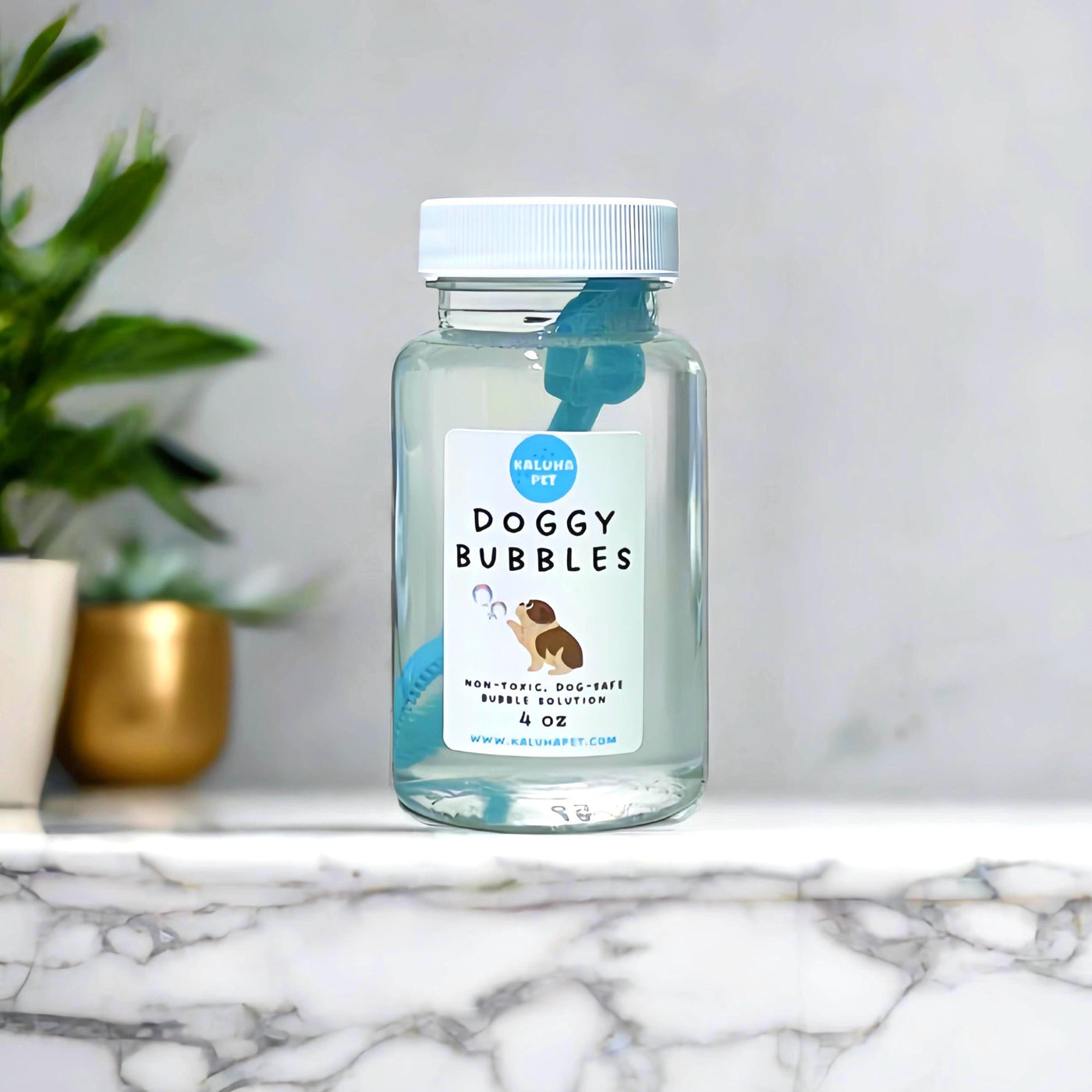 Gourmet Dog Bubbles - Flavored/Scented Pet Bubbles - Summer Puppy Enrichment Gift - Non-Toxic, Maple Bacon & Peanut Butter Flavor